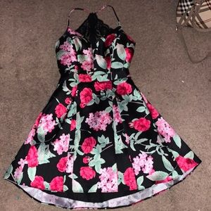 floral hoco dress